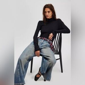 We The Free Sara Pointelle Turtleneck